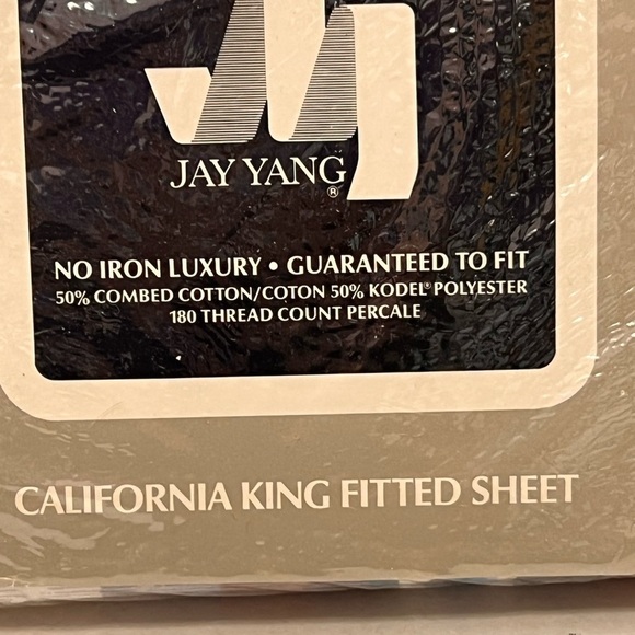 Vintage Springmaid Jay Yang Striped Mirages California King Fitted Sheet - Picture 6 of 7